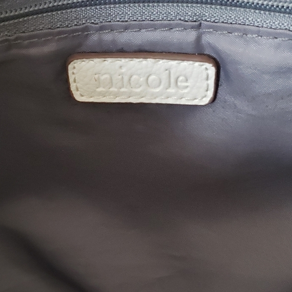 3/$20 Nicole By Nicole Miller White Harper Tote Bag - Picture 9 of 11